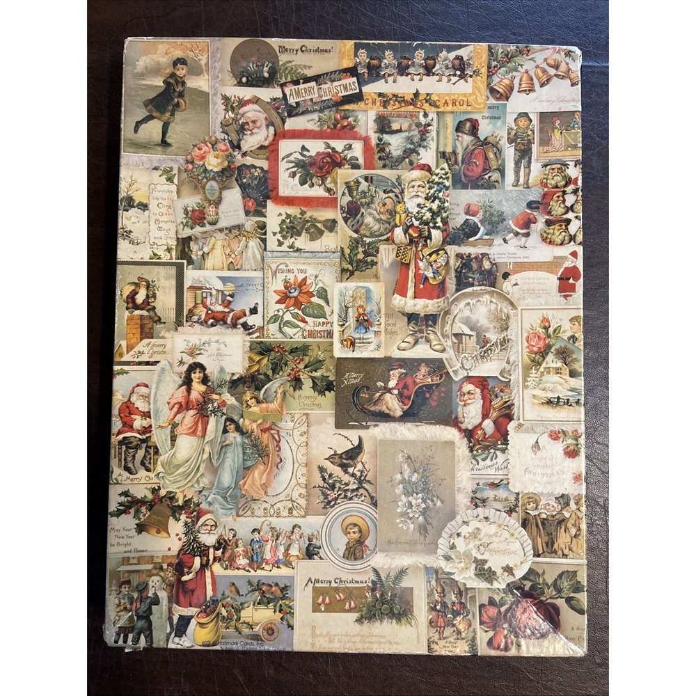 Christmas Reverie Old Cards Vintage Springbok 500 Piece Puzzle - Assembled